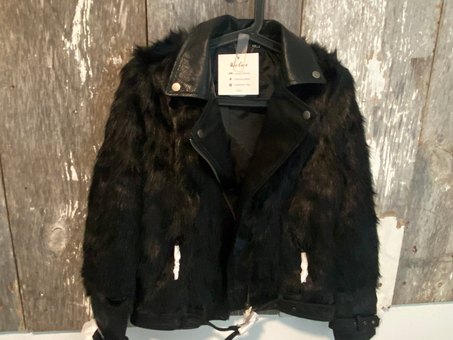 Faux Coat Vegan Leather Jacket